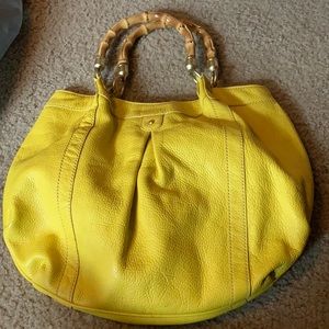 Yellow jcrew purse